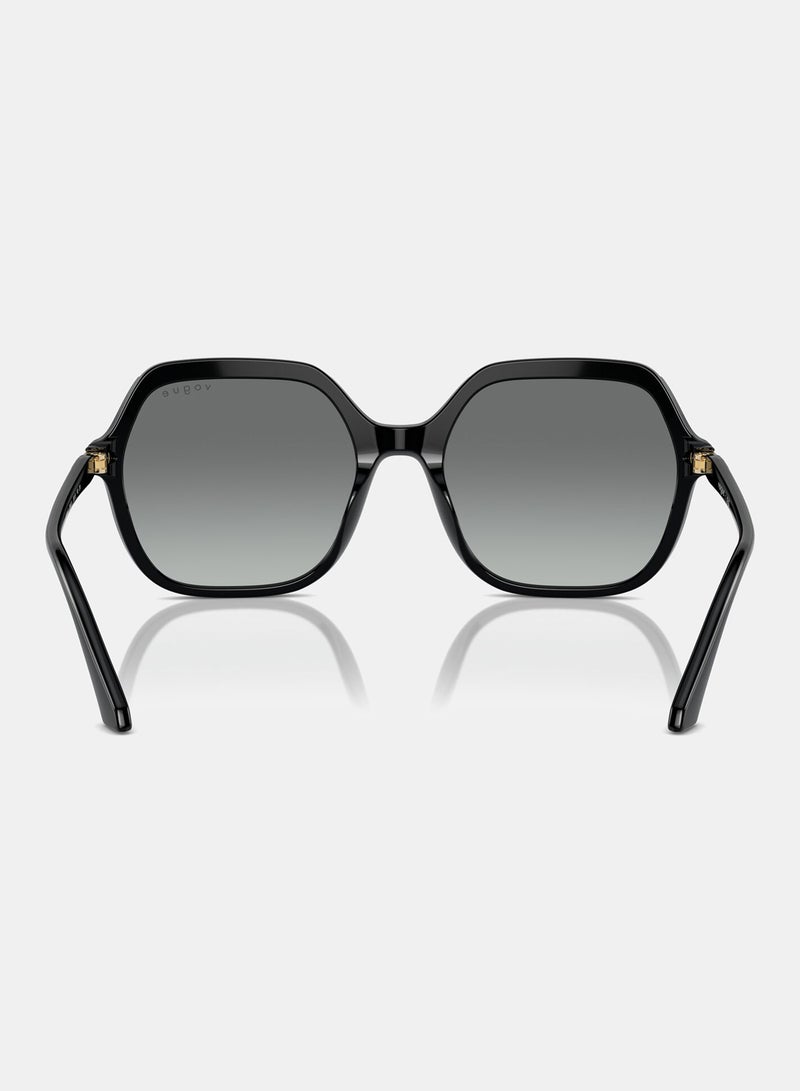 Vogue Full Rim Hexagon Sunglasses 5561S, 56, W44, 11 - Image 4